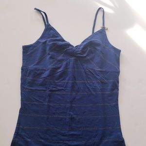 2 for $30!! Navy Blue & Gold Glitter Tank Top
